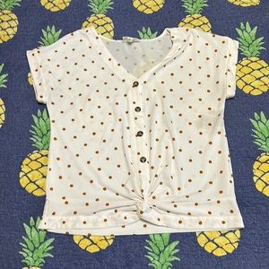 White Polka Dot Blouse